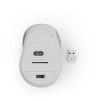 HAMA WM-400 opticki bezicni mis, 6 tastera, ergonomski, beli