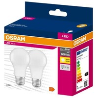 OSRAM  LED  60w 2700k toplo bela E27 dvopak