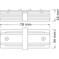 OSRAM  Konektor za sine TIP I,crni
