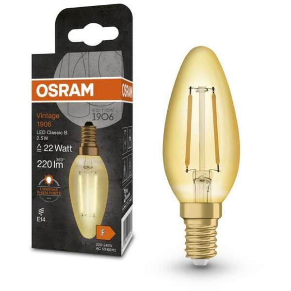 OSRAM Vintage 1906 LED  GOLD 22 2.5W/824 E14