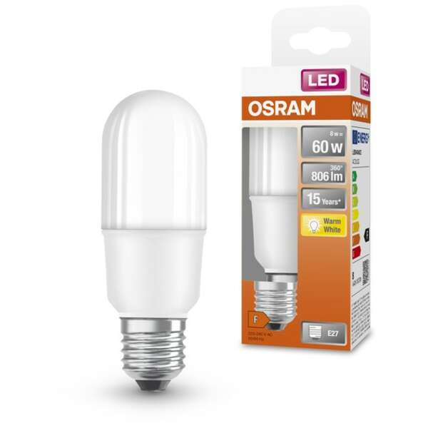 OSRAM  led  stap 60W 2700k E27 mutna
