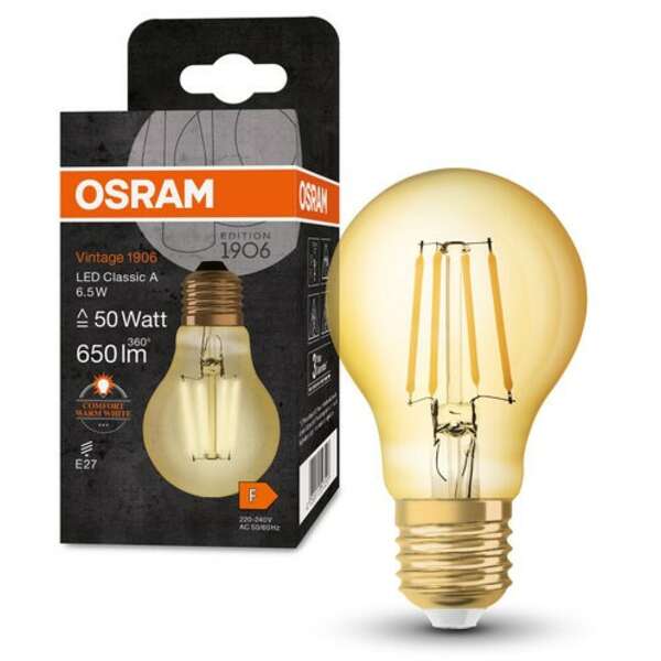 OSRAM Vintage 1906 LED  GOLD 50 6,5W 2400 E27