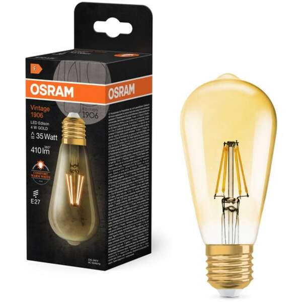 OSRAM  Vintage 1906 LED  GOLD35 4W 2400 E27