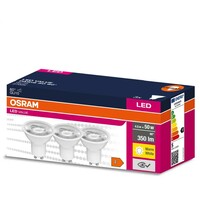 OSRAM  led  4,5W 2700k GU10 3kom plasticna