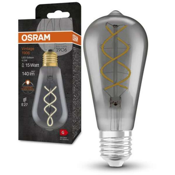 OSRAM Vintage 1906 LED  SMOKE 16 4W/818 E27