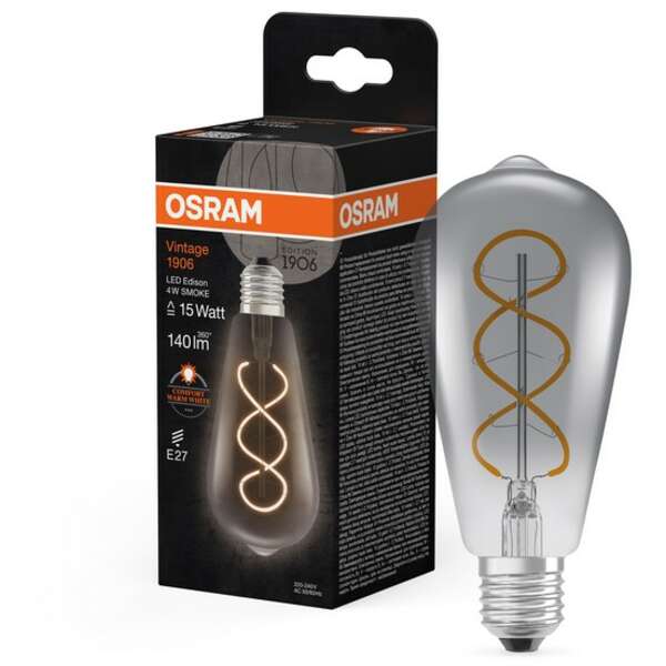 OSRAM Vintage 1906 LED  SMOKE 16 4W/818 E27
