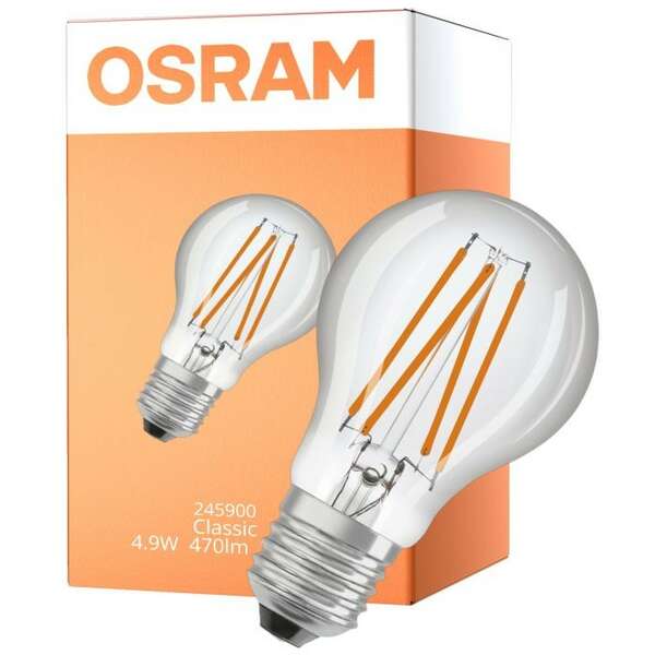 OSRAM  LED SENZOR DNEVNO SVETLO 4,9W 2700K E27