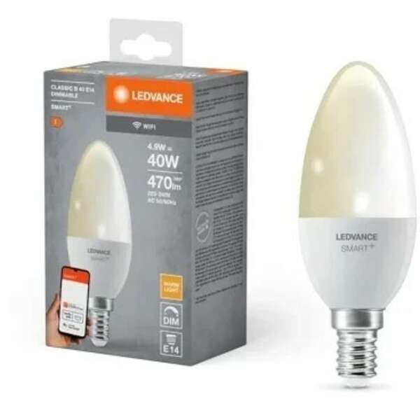 LEDVANCE  smart WIFI LED dimabilna 4.9W 2700K E14