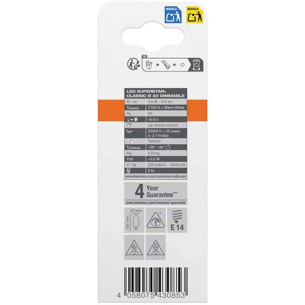 OSRAM   RGB daljinski E14 4.9W 2700k dim
