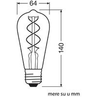 OSRAM Vintage 1906 LED  SMOKE 16 4W/818 E27