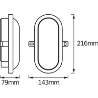 LEDVANCE  Bulkhead 11W 4000k crna