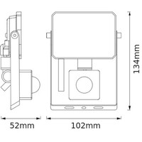 OSRAM  FL reflektor LUX senzor 10W 4000K IP65 crni