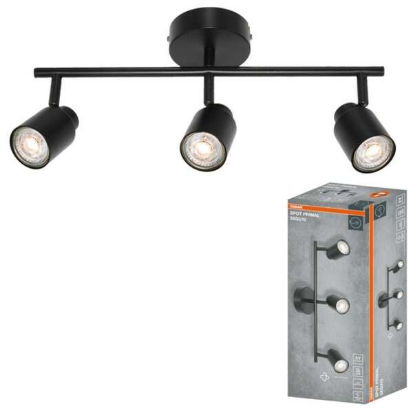 OSRAM  LED Spot lampa Primal 3XGU10,crna