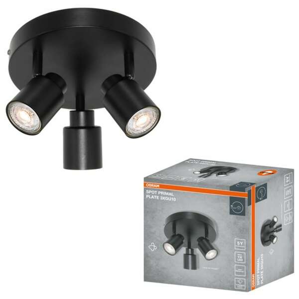 OSRAM  LED Spot lampa Primal PL 3XGU10,crna