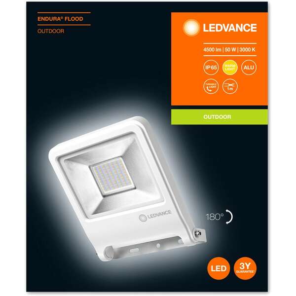 LEDVANCE  LED reflektor Flood 50W 3000k beli