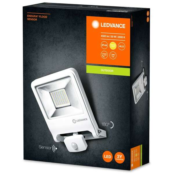 LEDVANCE  LED reflektor Flood senzor 50W 3000k beli