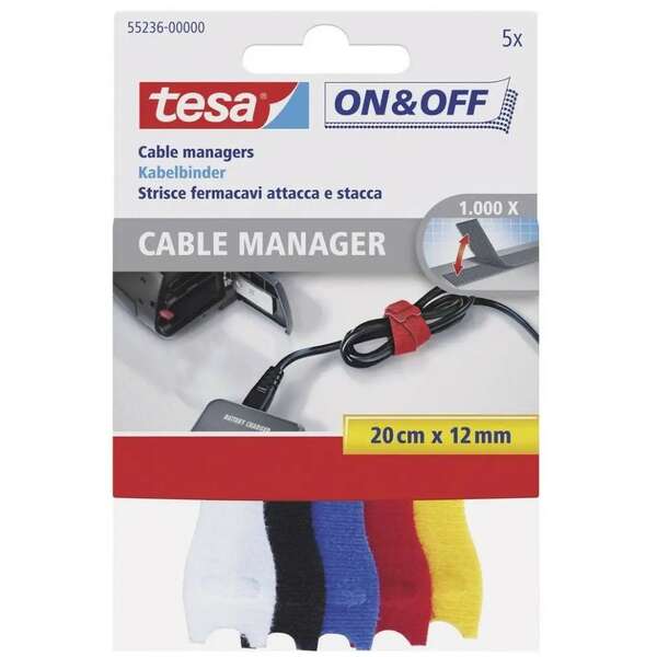 TESA TR CICAK ON&OFF 12mm 20cm