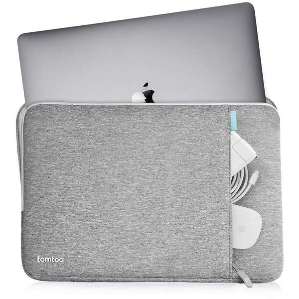 TOMTOC DEFENDER A13 LAPTOP SLEEVE DARK GREY 14