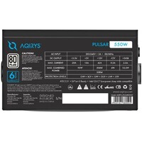 AQIRYS Pulsar 550W - ARGB 80+ Bronze