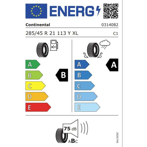 CONTINENTAL 285/45R21 Conti SportContact 6 113Y XL AO3 FR