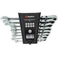 WURTH Set okasto-viljuskastih klju. flex.racna, 8 kom