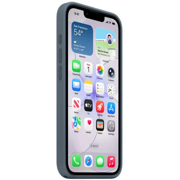 APPLE iPhone 17e Silicone Case with MagSafe - Anchor Blue mhwe4zm/a