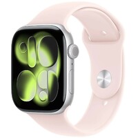 APPLE Watch 46mm Sport Band: Soft Pink Sport Band - S/M (SEASONAL) mhyf4zm/a