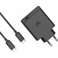 MOTOROLA 125W Turbo Power Dual USB-C Charger + USB-C Black