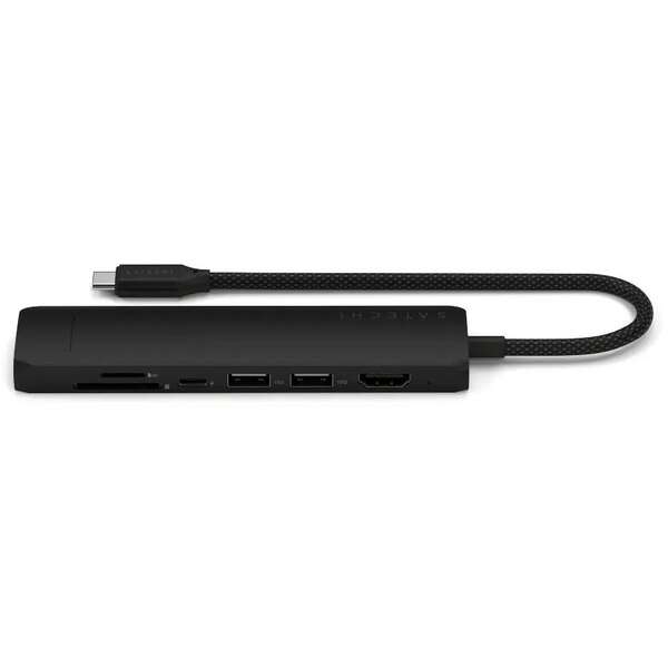 SATECHI 7-in-1 USB-C Slim Multiport Adapter with Ethernet - Black