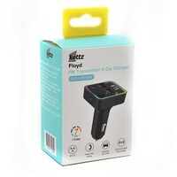 KETTZ FM Transmiter i Punjac Floyd – 2×USB QC3.0 + Type-C PD30W, LED