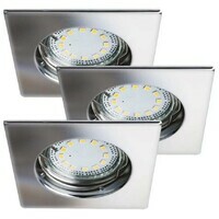 RABALUX Lite, spot light GU10 3W LED fix, 3 lights set, square