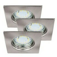 RABALUX Lite, spot light GU10 3W LED fix, 3 lights set, square