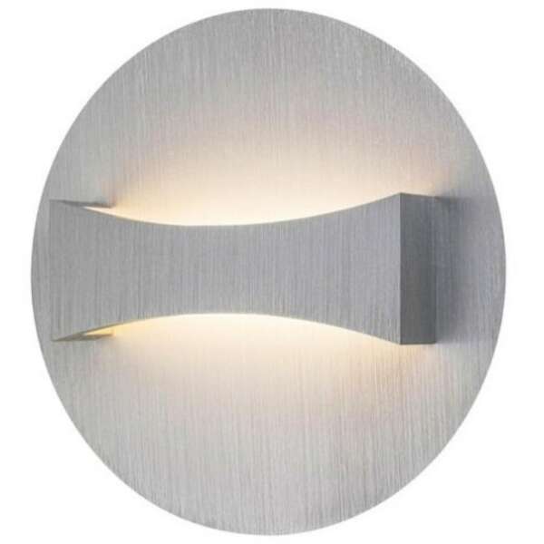 RABALUX Neville zidna lampa, bruseni aluminijum,  LED 6W 