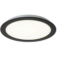 RABALUX Shaun, ugradni LED panel crni 17W, 1500lm, 4000K, okrugli, precnik 17cm