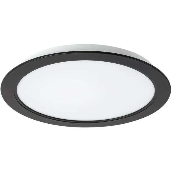 RABALUX Shaun, ugradni LED panel crni 17W, 1500lm, 4000K, okrugli, precnik 17cm