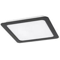 RABALUX Shaun, ugradni LED panel crni 12W 1035lm 4000K, cetvrtast 15x15cm
