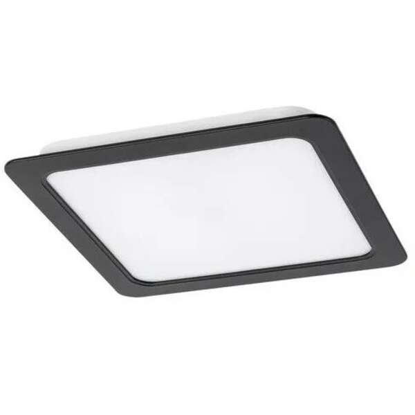 RABALUX Shaun, ugradni LED panel crni 12W 1035lm 4000K, cetvrtast 15x15cm