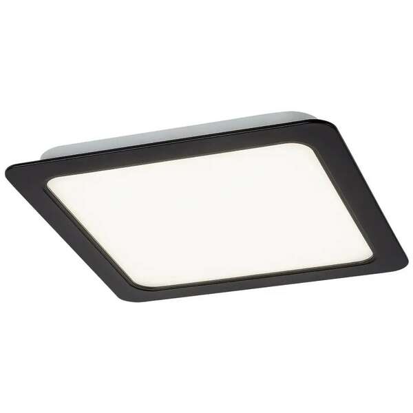 RABALUX Shaun, ugradni LED panel crni 24W 2300lm 4000K, cetvrtast 22x22cm