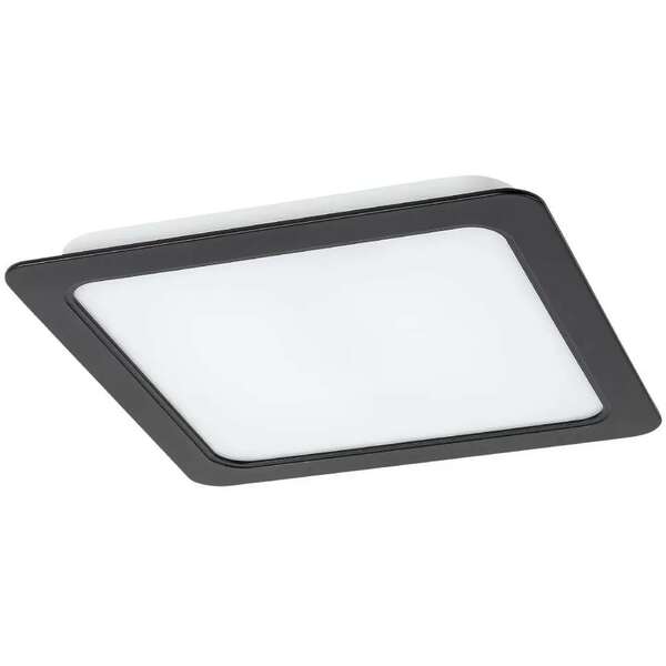RABALUX Shaun, ugradni LED panel crni 24W 2300lm 4000K, cetvrtast 22x22cm