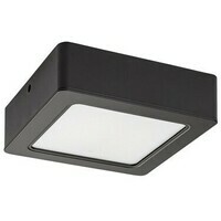 RABALUX Shaun, nadgradni LED panel crni 12W 1035lm 4000K, cetvrtast 15x15cm