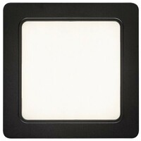 RABALUX Shaun, nadgradni LED panel crni 12W 1035lm 4000K, cetvrtast 15x15cm