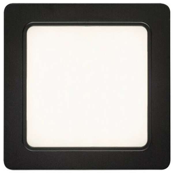 RABALUX Shaun, nadgradni LED panel crni 12W 1035lm 4000K, cetvrtast 15x15cm