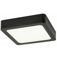 RABALUX Shaun, nadgradni LED panel crni 17W 1500lm 4000K, cetvrtast 17x17cm