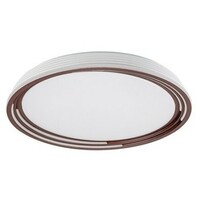 RABALUX Valter, LED plafonjera dimabilna, 36W, 3000K, braon/bela, precnik 52cm