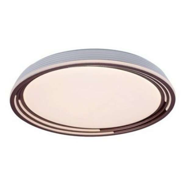 RABALUX Valter, LED plafonjera dimabilna, 36W, 3000K, braon/bela, precnik 52cm