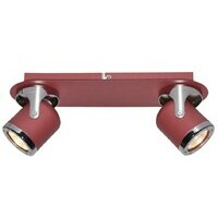 RABALUX April, spot, GU10 2X MAX 5W, crvena, IP20, metal, dimenzije 120x320mm