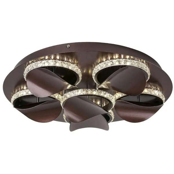 RABALUX Capriana, ceiling, LED 6X6W, moccha