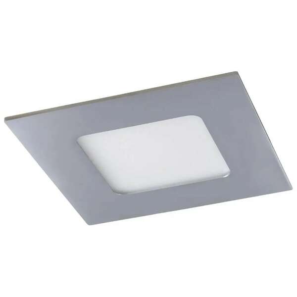 RABALUX Lois, ugradni LED panel za kupatilo IP44, hrom, 3W, 4000K, 9x9cm