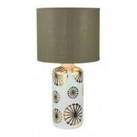 RABALUX Ginger, table lamp, gold/brown, E27 1X MAX 60W, with switch, excl.