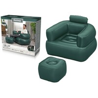 BESTWAY Comfi Cube fotelja na naduvavanje sa tabureom 107×99×80